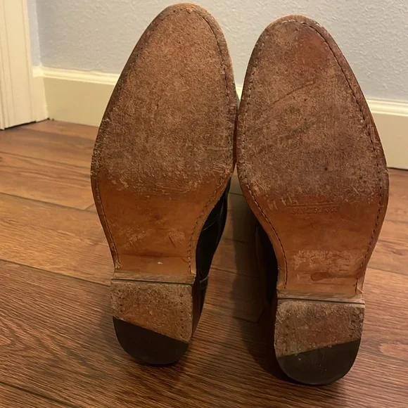 Frye Women's Heeled Boots in Dark Green - Picture 7 of 14